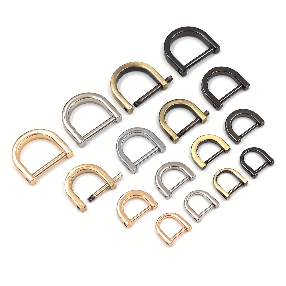 Rose Gold Lobster Clasp Swivel Hooks with D Rings webbing bag strap  hardware connector, Carabiner hook for bags, keychains etc. - Designers Need