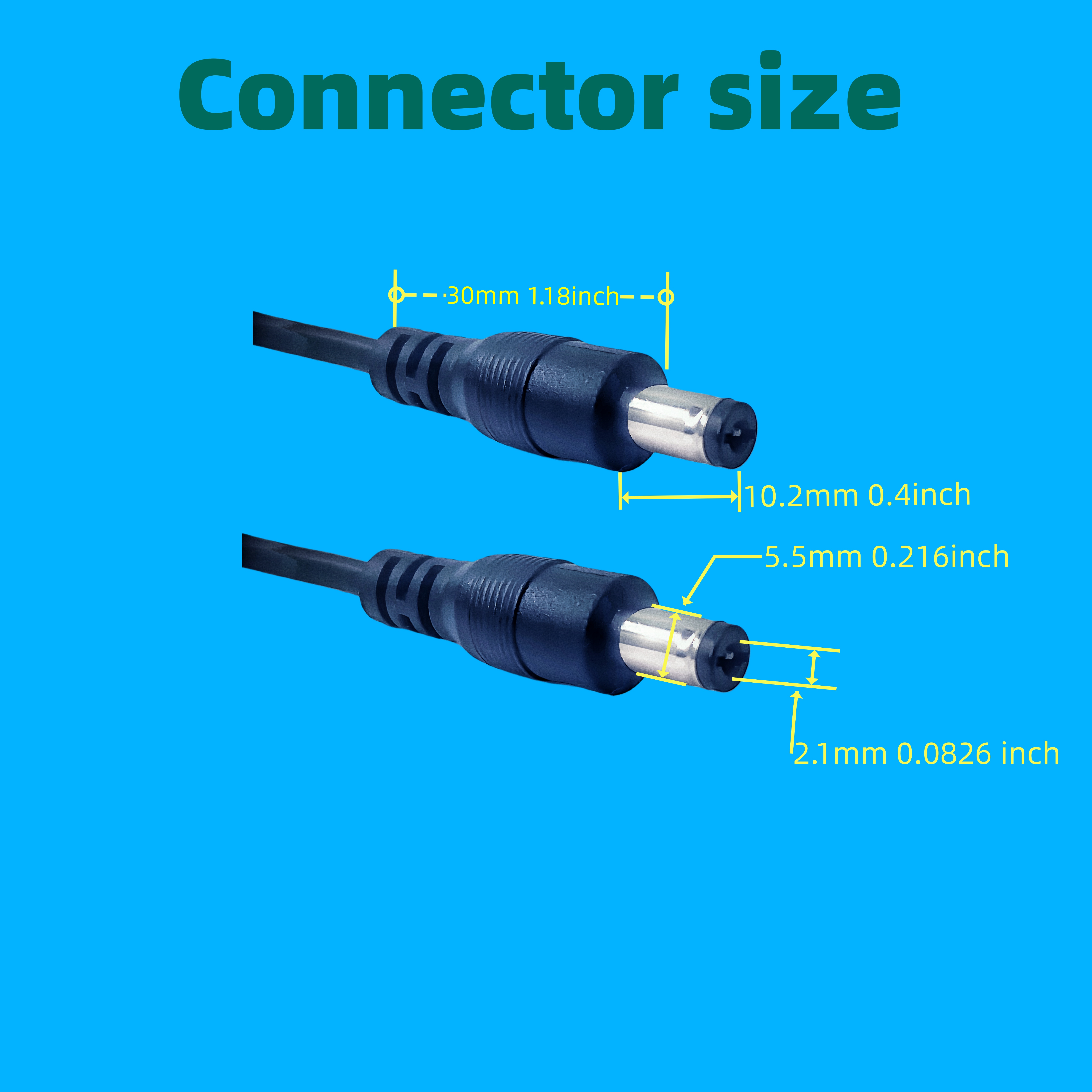【10m】DC電源延長ケーブル防犯カメラ 12V DCジャック 　10本売 jp-yx-10m-2.jpg