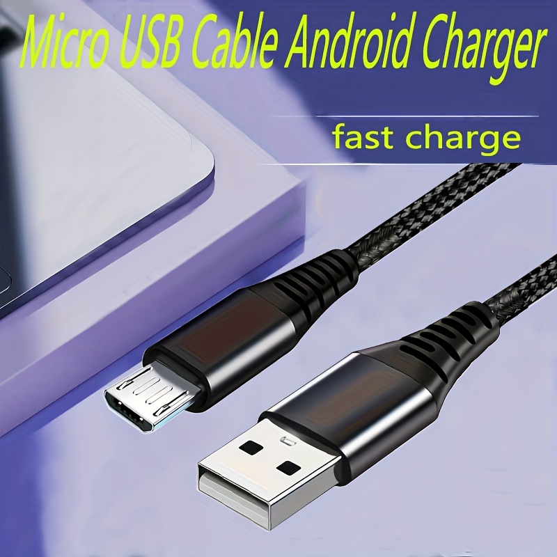 1 Paquete Cable Micro Usb 2 4 Cable Cargador Android Cable - Temu