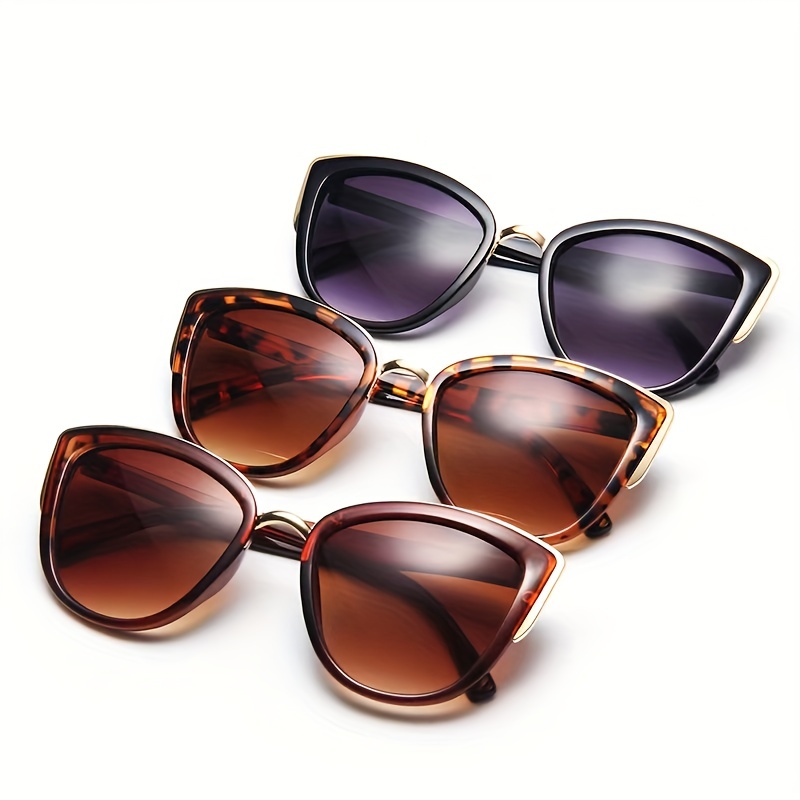Gafas de sol retro de media montura, gafas de sol para exteriores con  protección UV y lentes grandes retro, gafas de sol para mujer - Temu