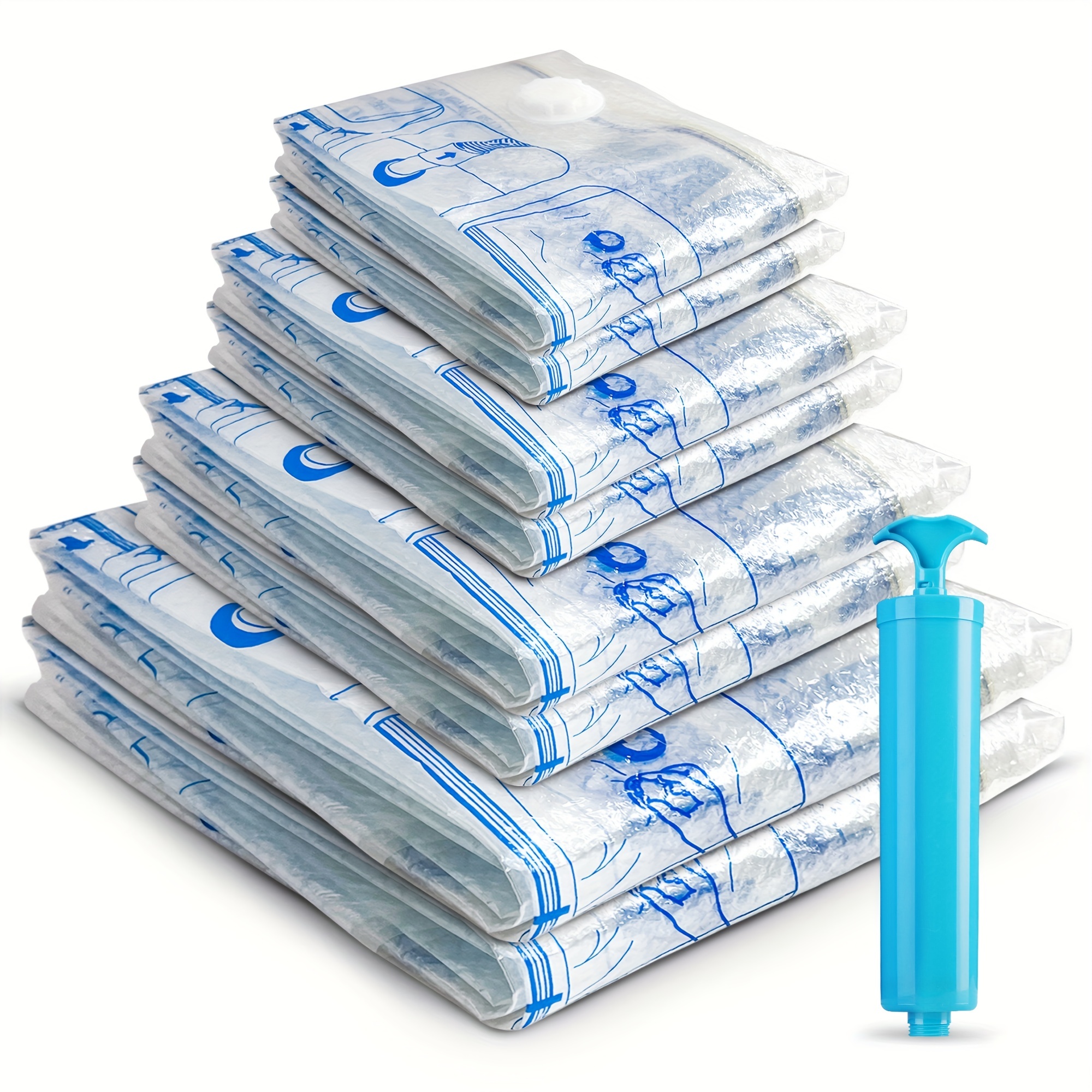 Premium Vacuum Storage Seal Bags for Comforter Blanket Bedding  Clothing(1-10pcs)