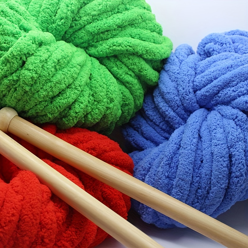 Chenille Chunky Yarn For Diy Knitting Blanket Cushion Bed - Temu