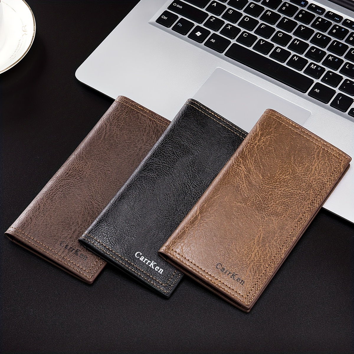 Men's Leather Long Wallet, Multi-card Card Holder, Vintage Clutch Wallet  Money Clip