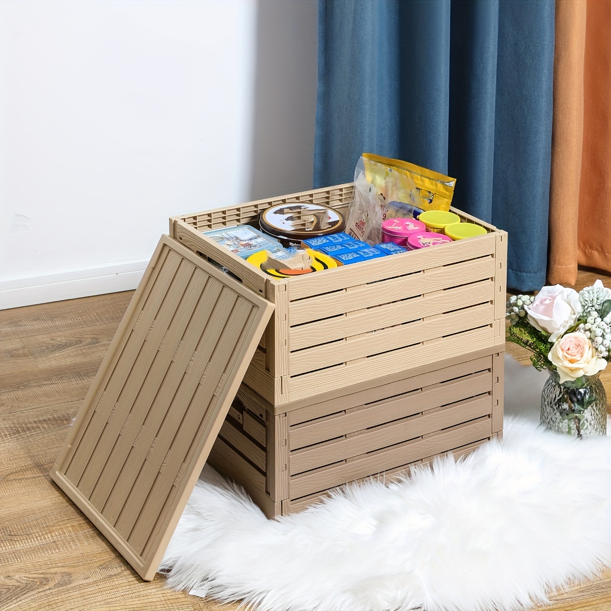 Extra large thickened storage box, household plastic storage box, dormitory  clothing storage box, toy sorting and turnover box