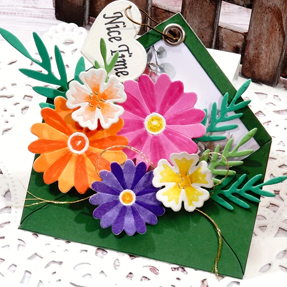 Fustelle Per Scrapbooking E Goffratura - Set Acciaio Al Carbonio - Compatibili Con Sizzix Big Shot, Cuttlebug E Altre Macchine Da Taglio - 3