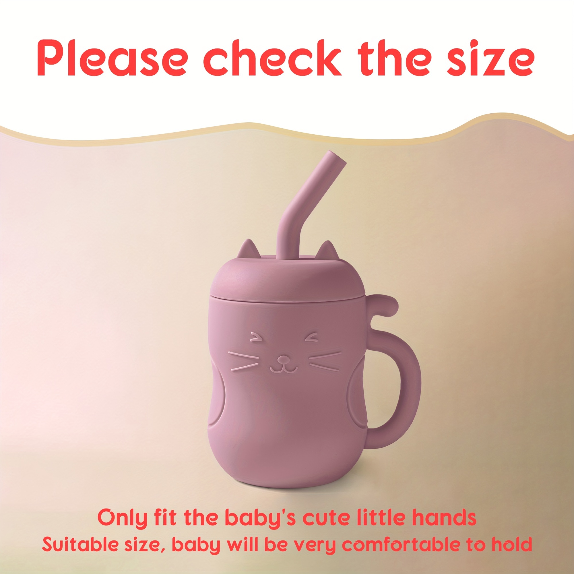 1 Tasse D'apprentissage Pour Bébé Mignon Chat Kawaii Tasse - Temu