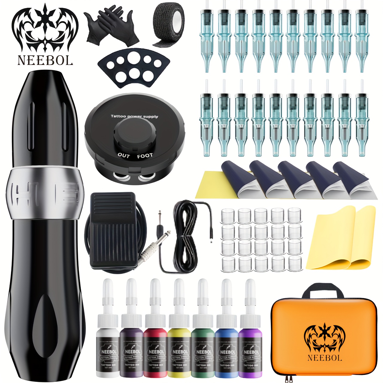 Neebol Wireless Tattoo Kit Second Generation Rotary Tattoo - Temu