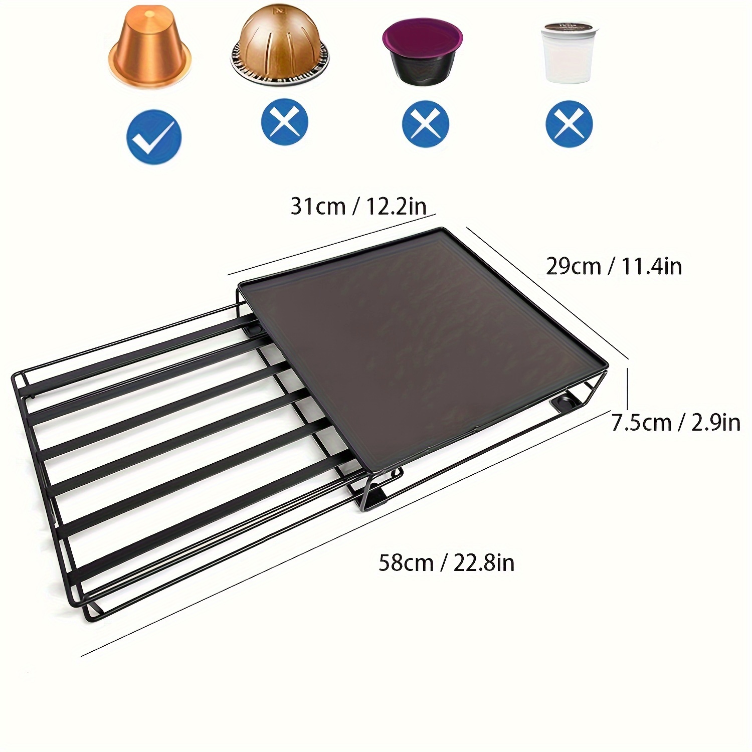 Organizer La Conservazione Di Capsule Di Caffè A 36 Grani Con Supporto  Cassetto Scorrevole Pratico Supporto Cassetti Caffè Ripiani Capsule Di Caffè  210309 Da 29,57 €