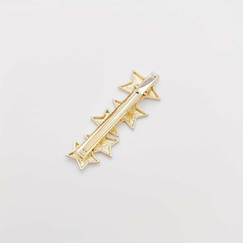 Star Shape Hair Clip Zinc Alloy Geometric Edge Clip