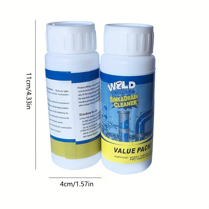 Powerful Pipe Dredging Agent Toilet Sink Un blocker Cleaner, ☘No More  Worry About Sewer Blockages 💖CLICK👉 ✓Pipe  Dredge Deodorant can easily dissolve grease, hair, paper, soap, grease,, By Aodour
