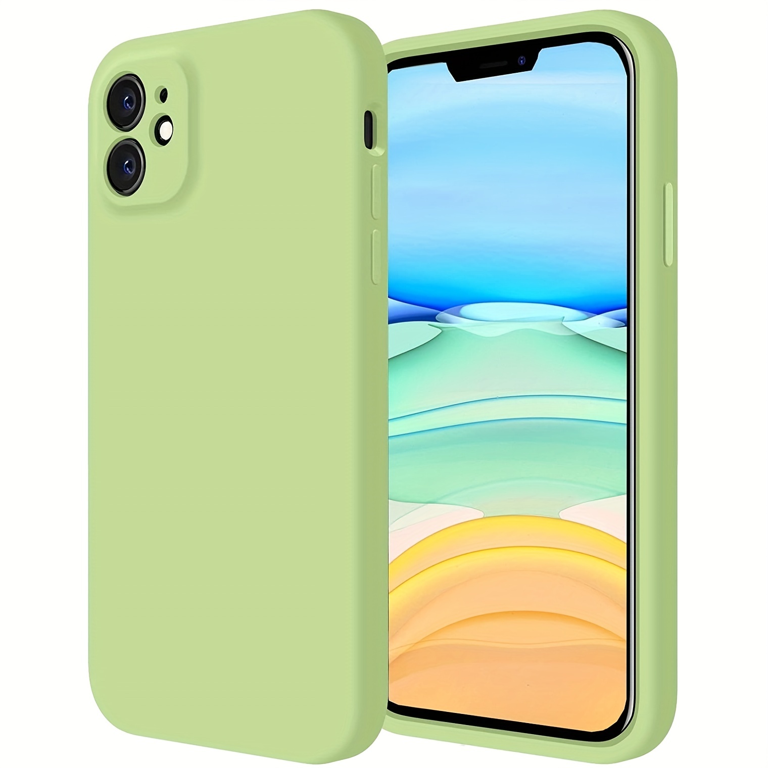 SURPHY Square Silicone Case Compatible with iPhone 11 Case, Liquid Silicone  Slim Fit Case (Individual Protection for Each Len) for iPhone 11 6.1