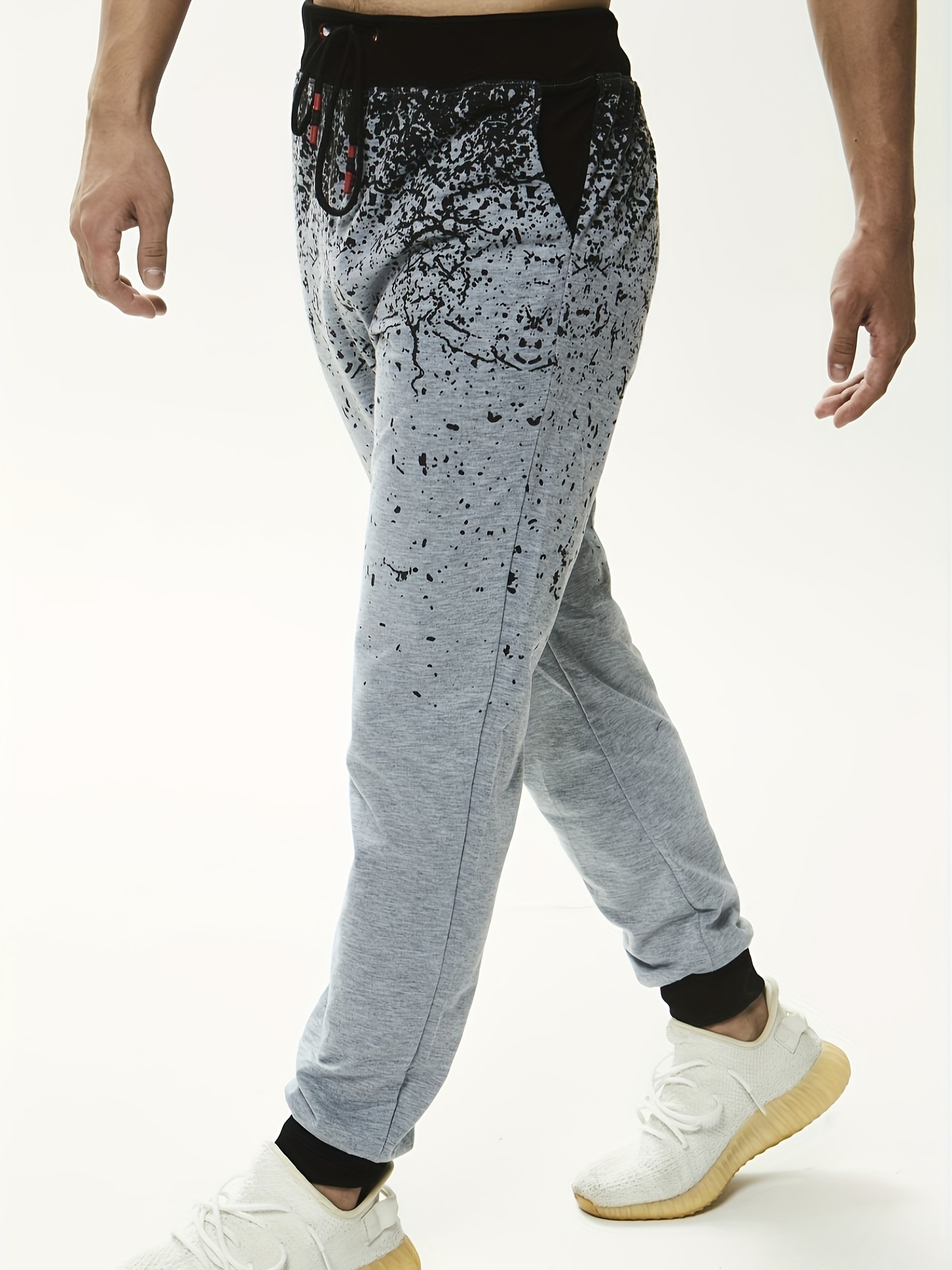 Men's Sweatpants Casual Drawstring Jogger Pants Men Clothes - Temu Canada