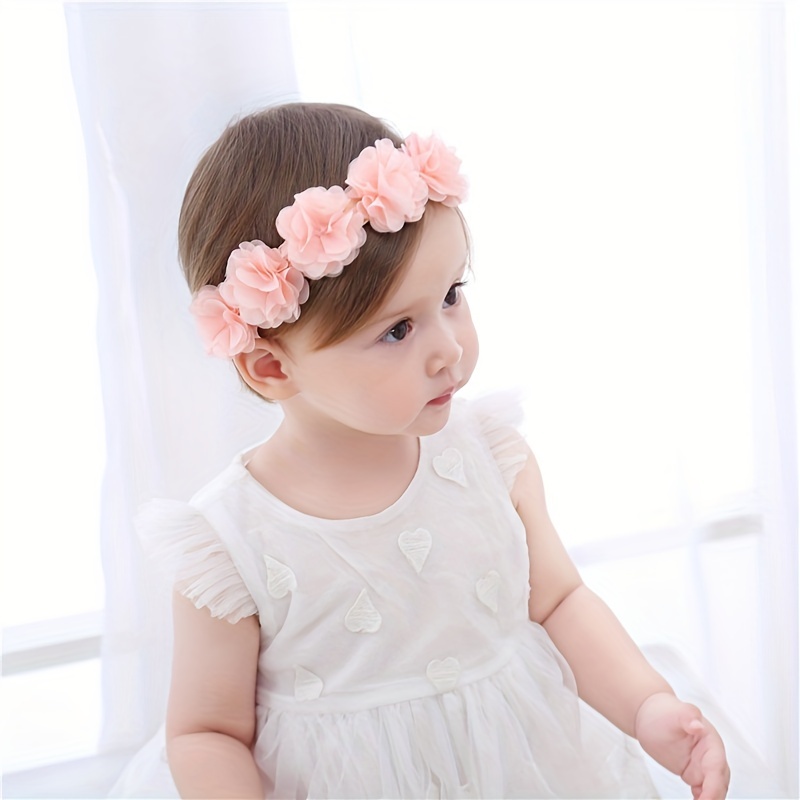 Diademas para niñas con flores, 10 diademas de gasa con flores para niñas  para niños, diadema floral para el cabello, accesorios para el cabello