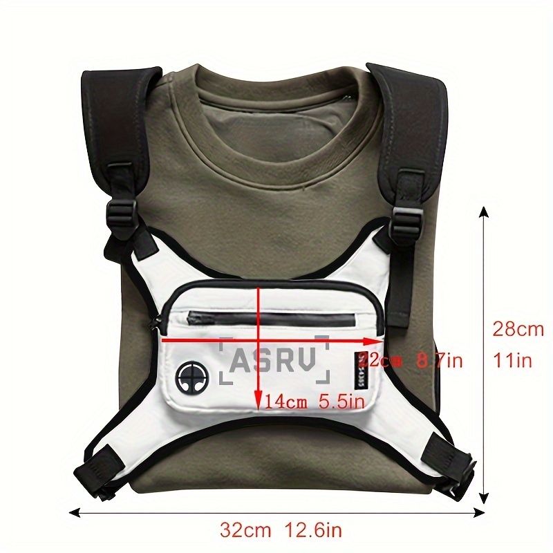 Fashion Chest Rig Bag For Men Waist Bag Hip Hop Streetwear Functional Chest  Mobile Phone Bags Male Fanny Pack - Temu