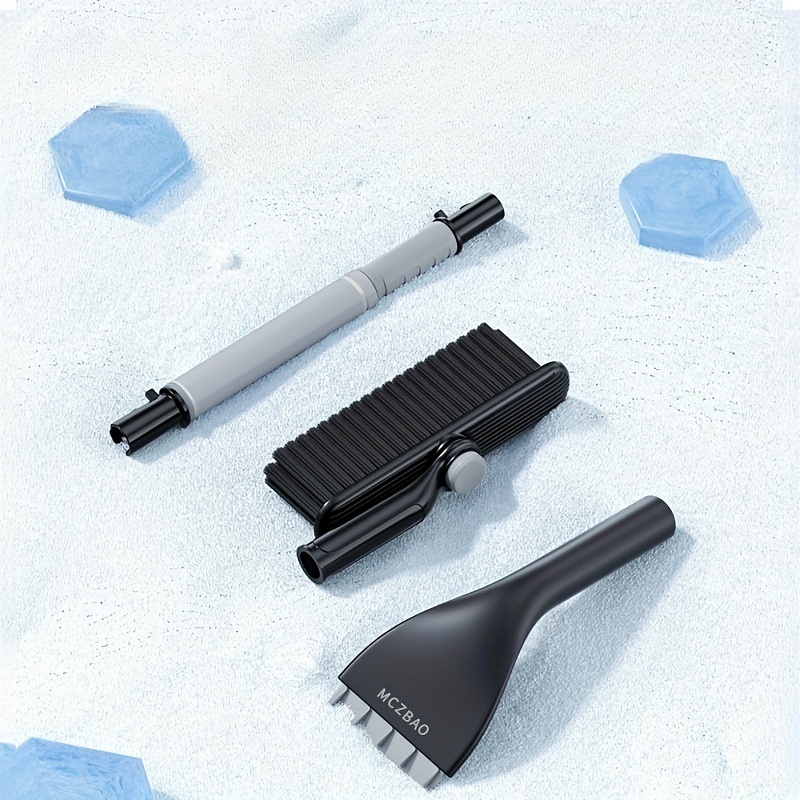 Dedom Eiskratzer Eiskratzer Einziehbare Eiskratzer für  Windschutzscheibenfenster mit Schneebürste 3-in-1-Funktion für einfaches  Eiskratzen