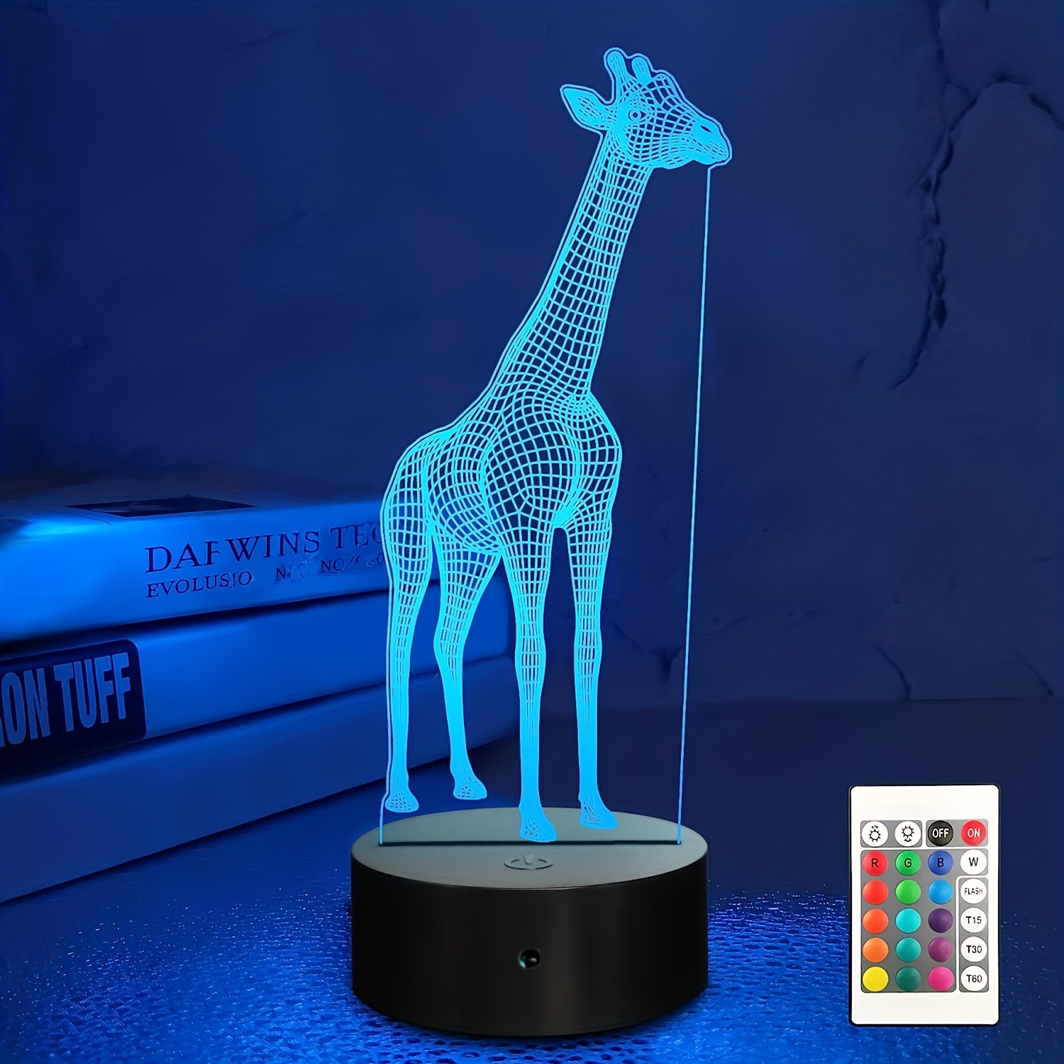 Giraffe 3d Illusion Led Table Decor Temu - Animals Room Night Lamp