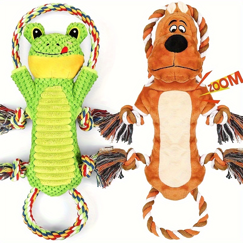 Squeaky Dog Chew Toys for Small Dog, Dog Toy with Crinkle Paper and  Sounding Whistle for