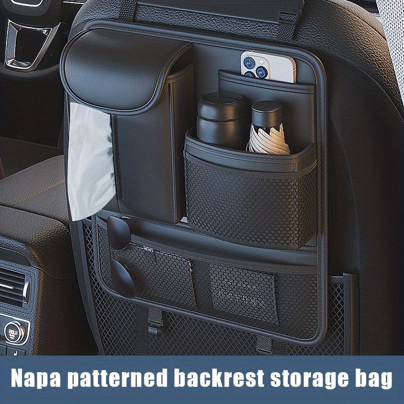 1pc Car Seat Back Storage Bag, Car Multi-functional Storage Bag Hanging Bag Car Supplies Good Seat Back Storage Bag General Purpose Car Supplies - Click Image to Close