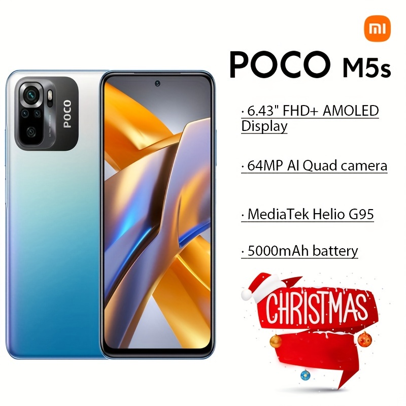POCO M5s - Smartphone 4+128GB, 6.43 Inch FHD+ AMOLED DotDisplay
