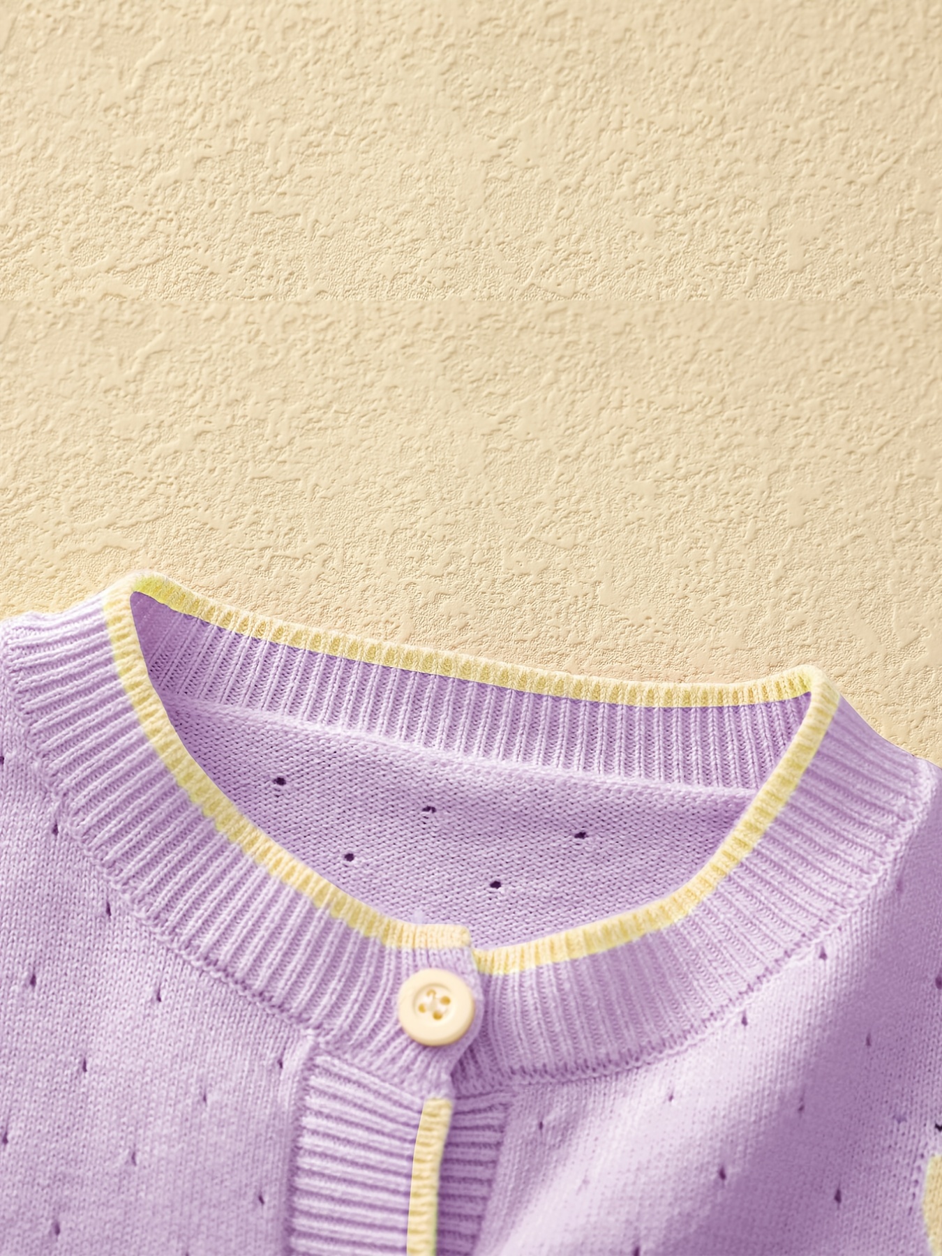 Kids top purple cardigan