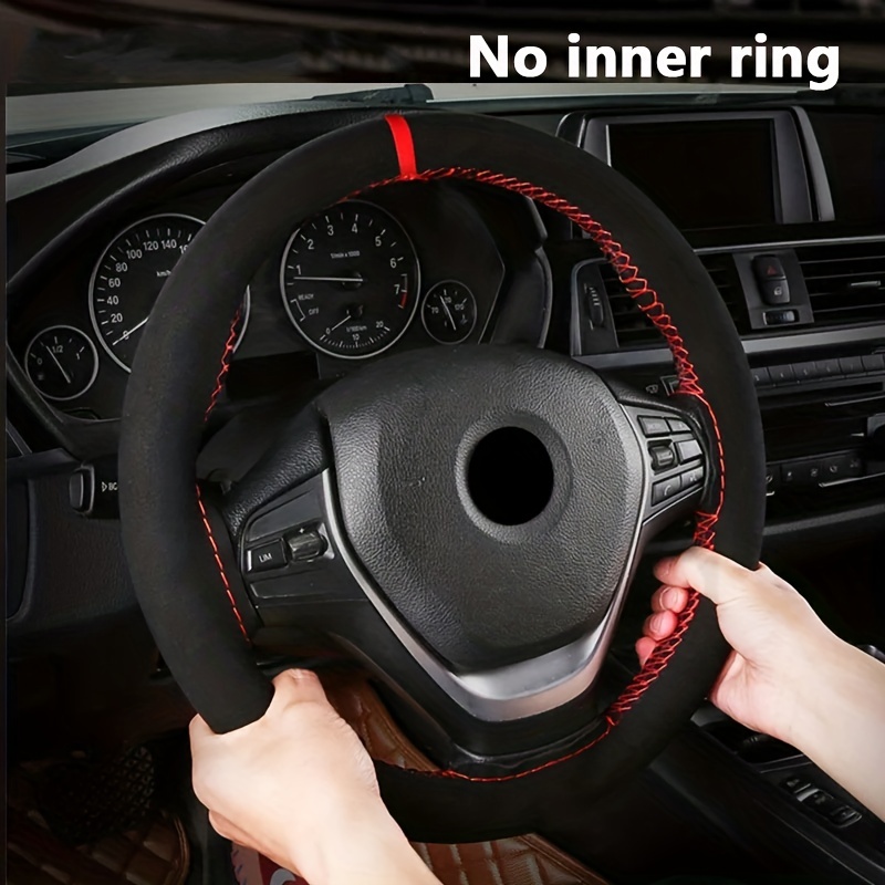2pcs Universal 38cm Car Steering Wheel Heating Electric Cover Soft