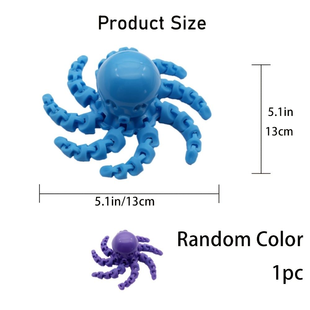 1pc Random Color Skeleton Octopus Dinosaur Gecko Knuckle Fidget Toys - Toys  & Games - Temu