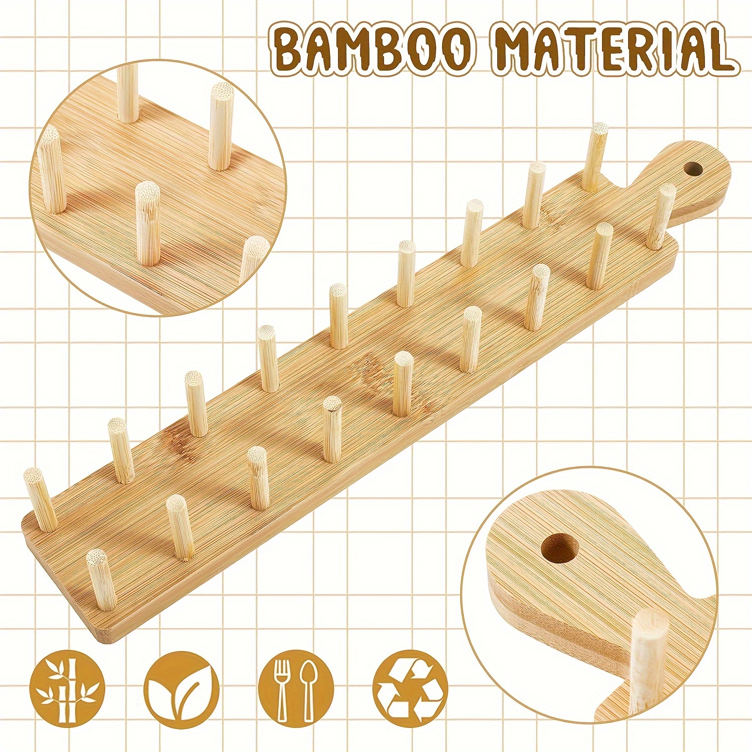 1pc Bamboo Taco Holder, Cake Tray With Handle And Clip, Can Hold 8 Tacos,  Cornbread Rolls Holder, Wooden Tower Cake Tray For Party, Home, Fast Food Sh