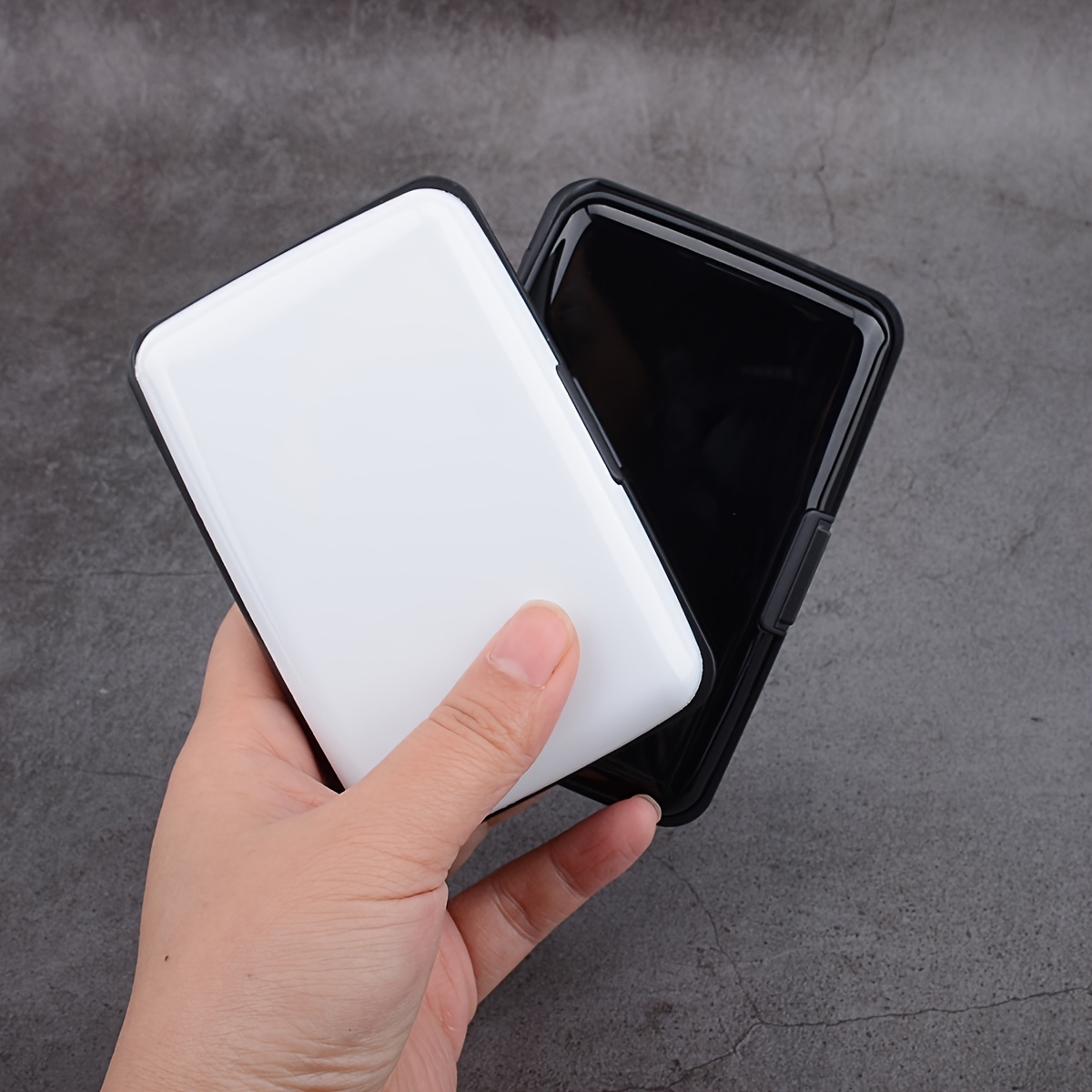 Secure Credit Cards Stylish Compact Aluminum Card Holder! - Temu