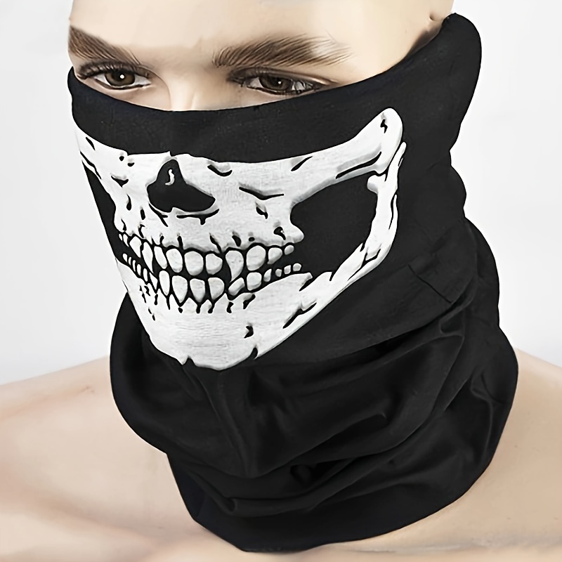 Skull Pattern Multifunctional Bandana Wind proof Riding Warm - Temu