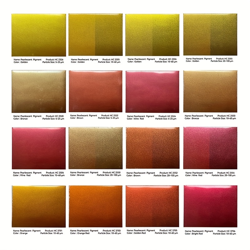 5G X10 Metallic Color Pigment Set (Set 1)