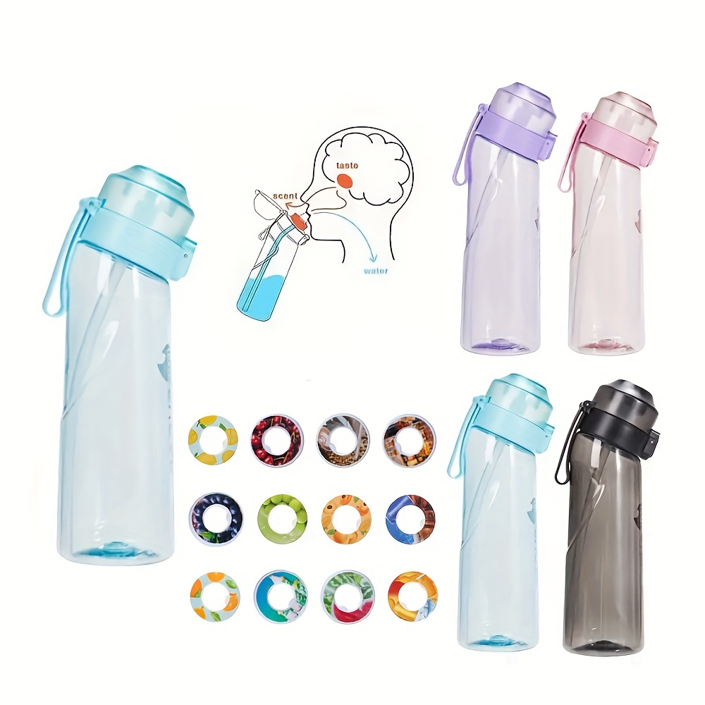 Sports Water Bottle With 3 Random Flavor Pods Water Cup - Temu