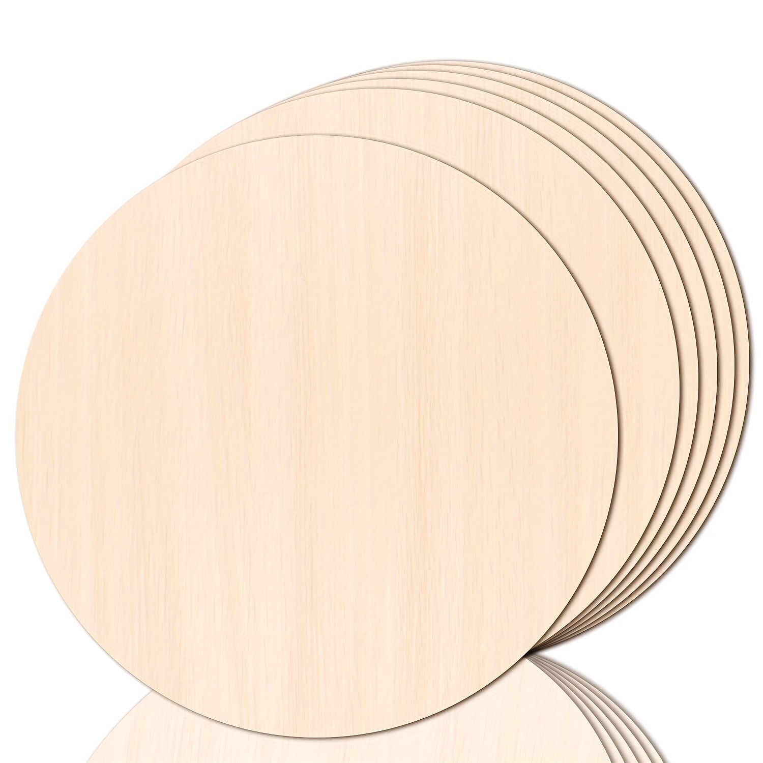 Wood Circles For Crafts Wood Rounds Discs For Door Hanger - Temu