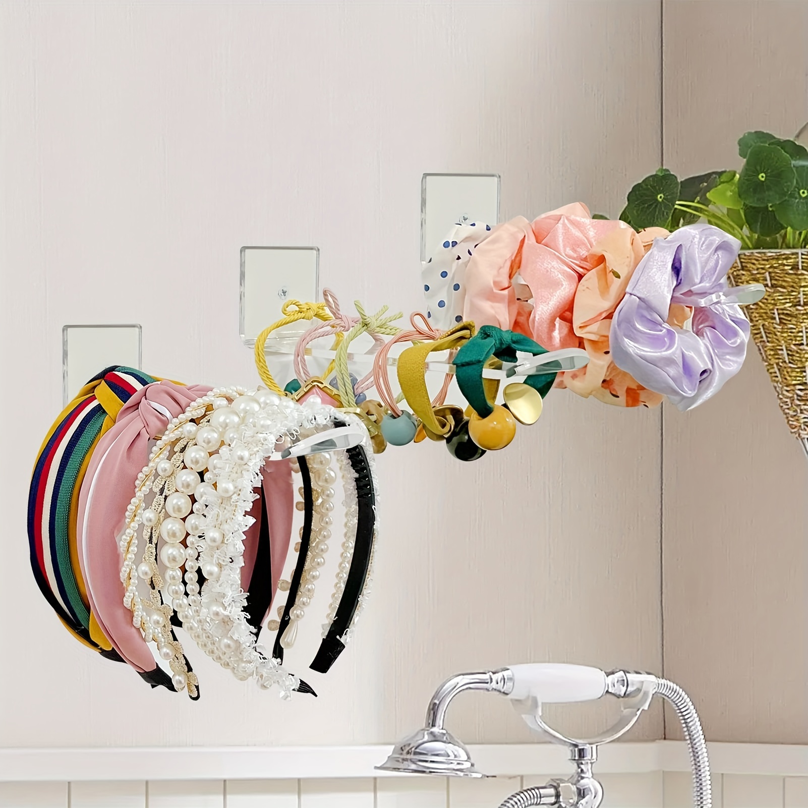 Acrylic Headband Holder Hair Accessories Organizer - Temu