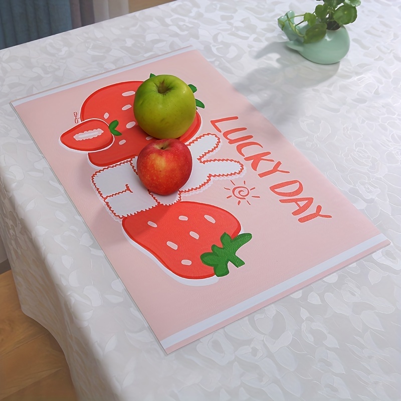 Silicone Placemat Table Setting Silicone Placemat for Dining, Tabletop,  Kitchen Table Red Table Mat 