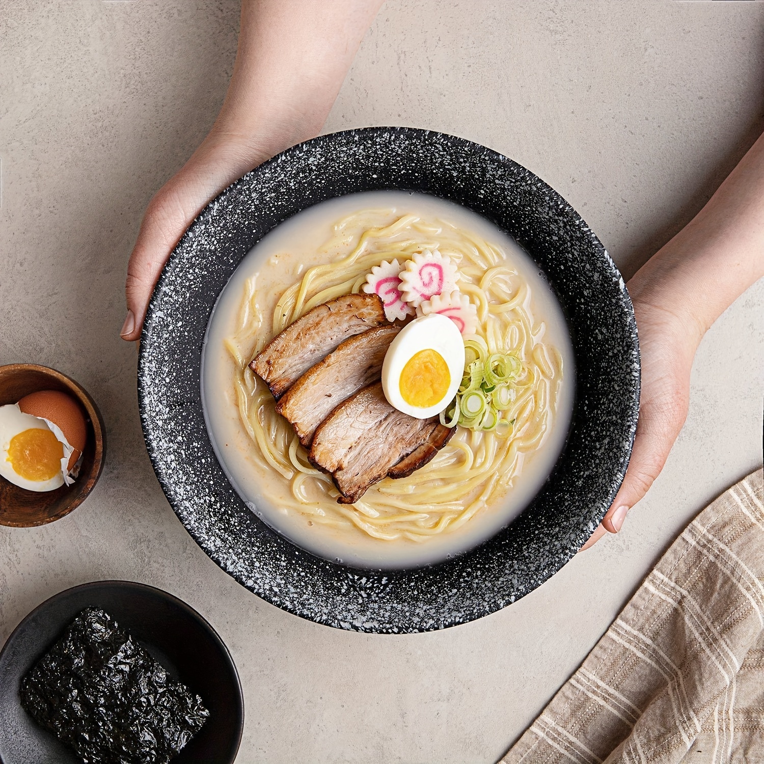 Unbreakable Plastic Japanese Style Ramen Bowl 1 Spoon Large - Temu