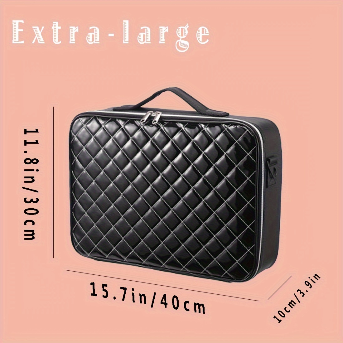 Extra large best sale makeup organizer bag