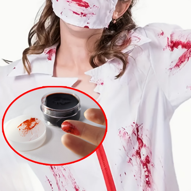Halloween Realistic Fake Blood Zombie Accessory Cosplay Party Fake  Props,1pc 