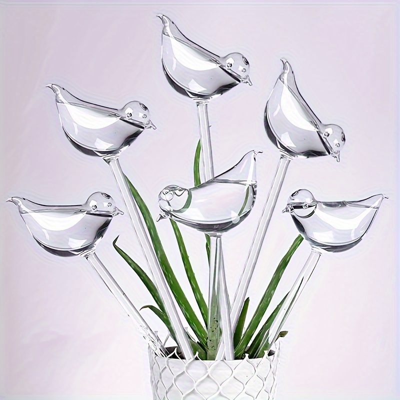 

5-pack Bird-shaped Automatic Watering Balls, Plastic Self-watering Stakes For Potted Plants, Home Gardening Tools, Sprayer