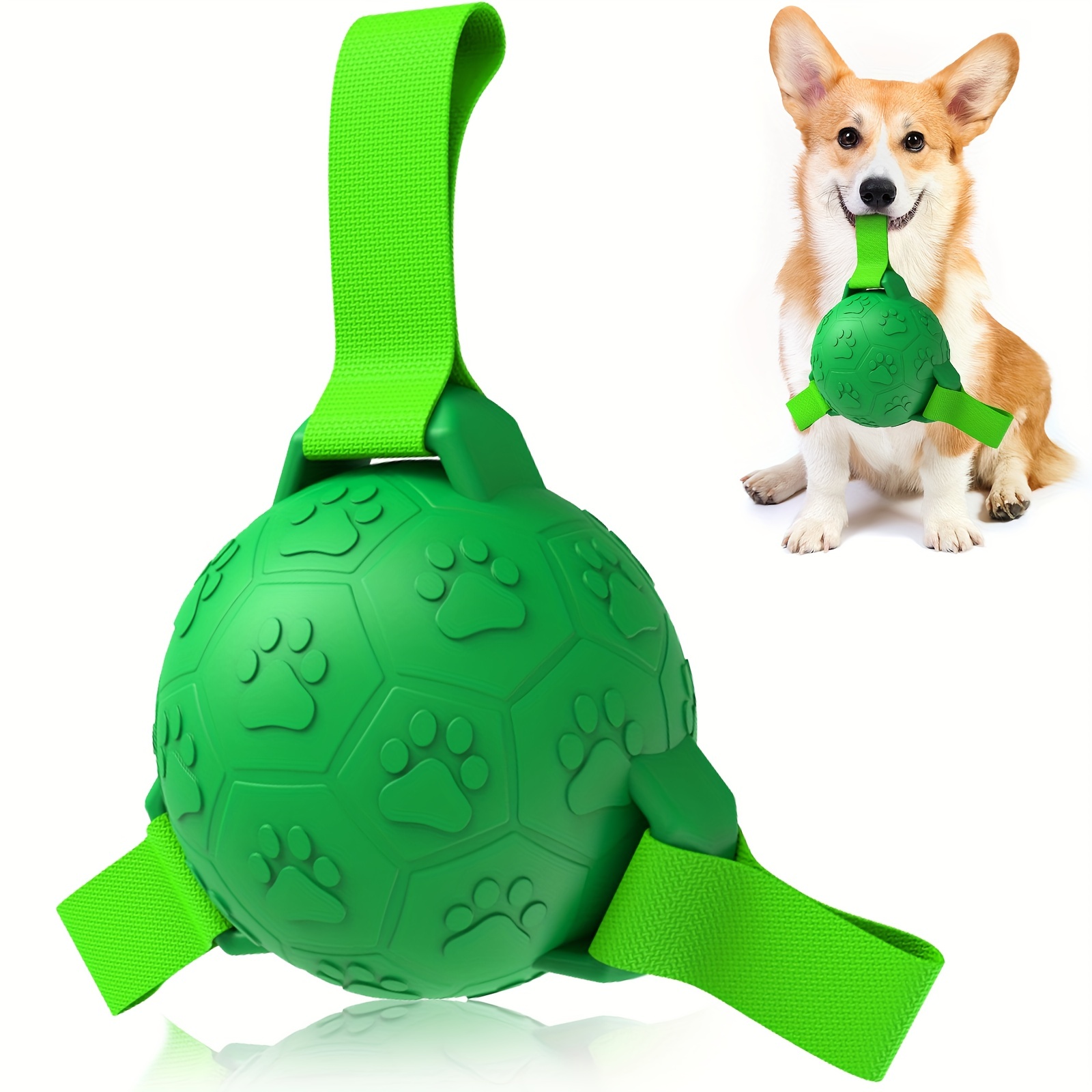 1pcs Dog Interactive Toy Ball - Dog Molars Cleaning Toy, Suitable For Small  To Medium-Sized Dogs And Large Dogs (Blue-Green)