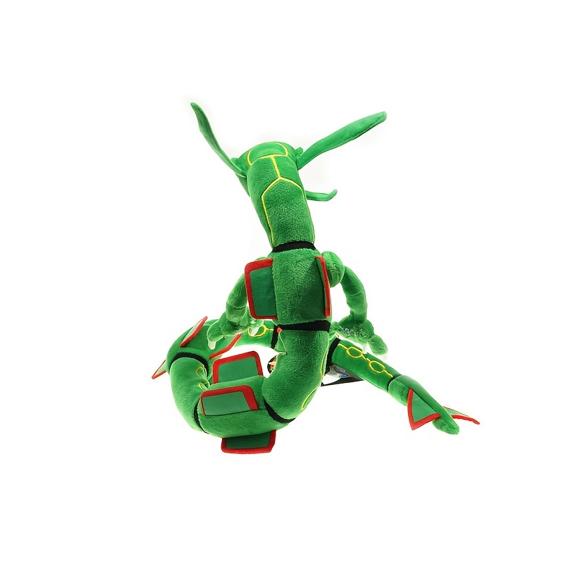 Anime Pokemon Shiny Rayquaza Cartoon Plush Doll Stuffed Figure