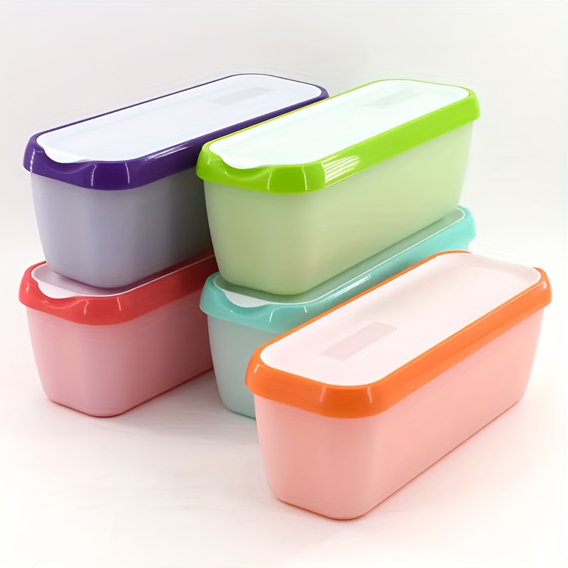 Reusable ice cream containers for homemade ice cream in the