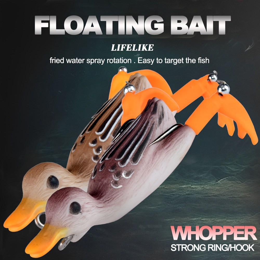 Duck shaped Fishing Hard Lures Topwater Popper Bait Floating - Temu