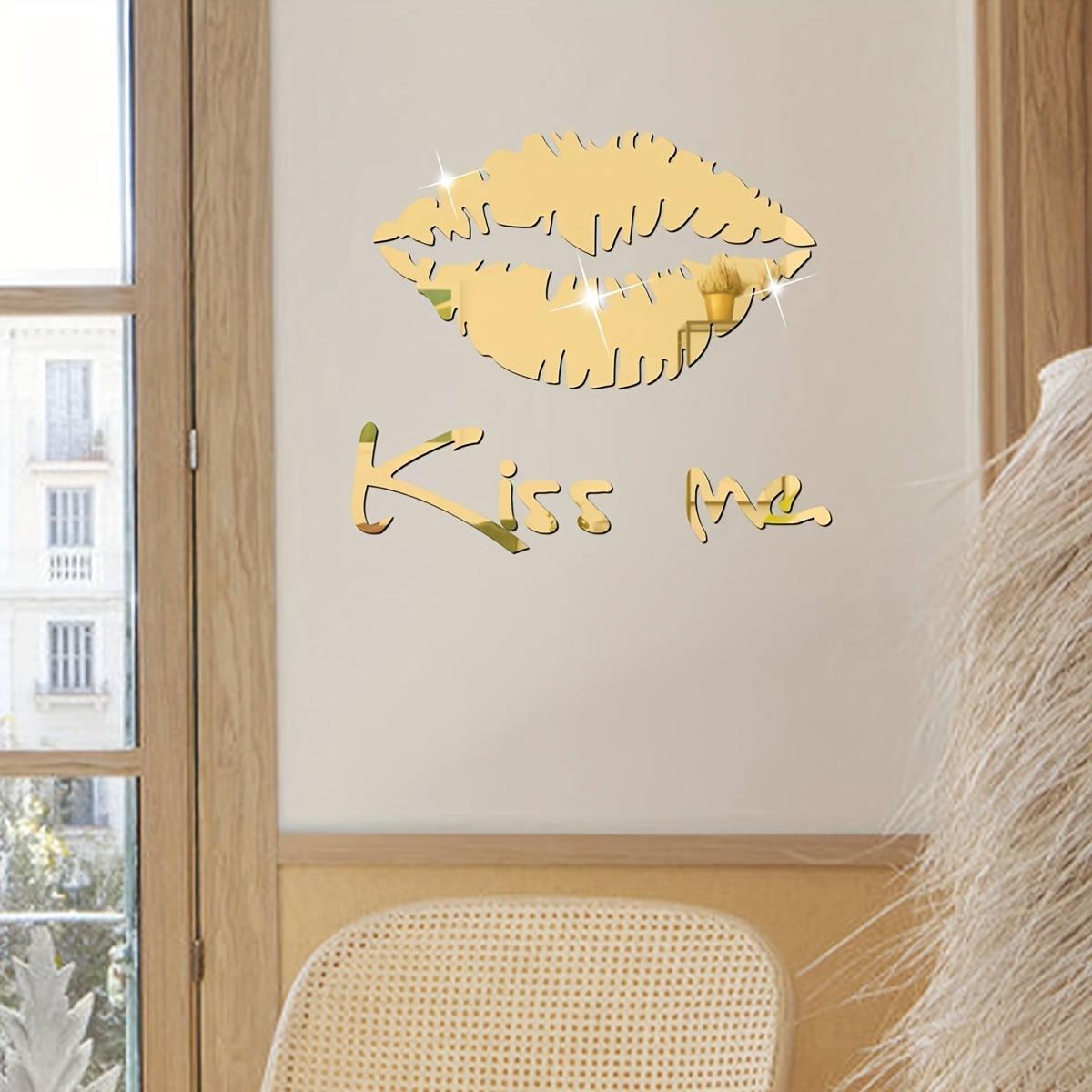 Me encanta lo suficientemente fuerte de la calcomanía de pared Espejo  pegatina Arte Cita Dormitorio Decoración del hogar Tocador Belleza Chicas  Estética Afirmaciones positivas -  España