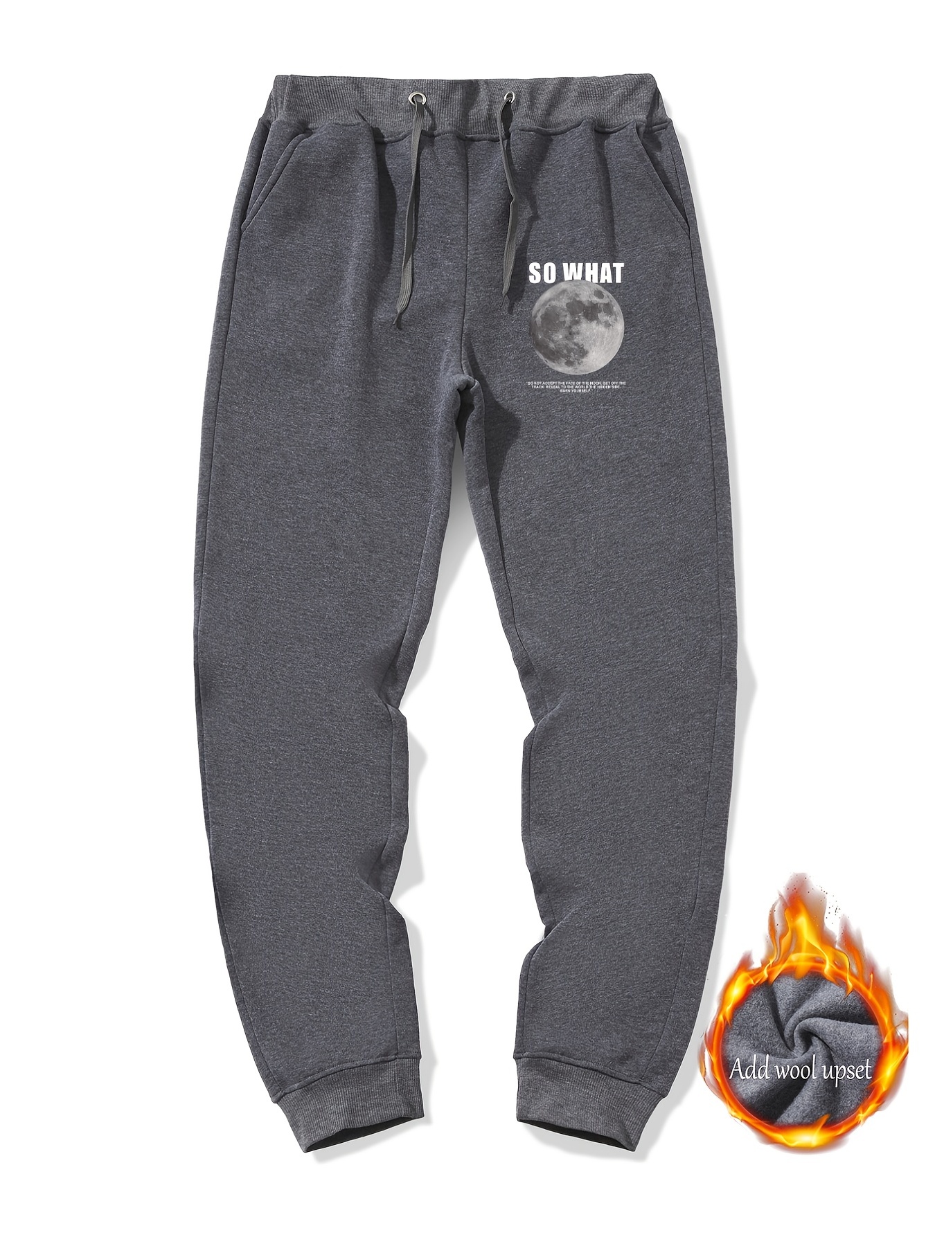 Men's Winter Cartoon Print Jogger Sweatpants