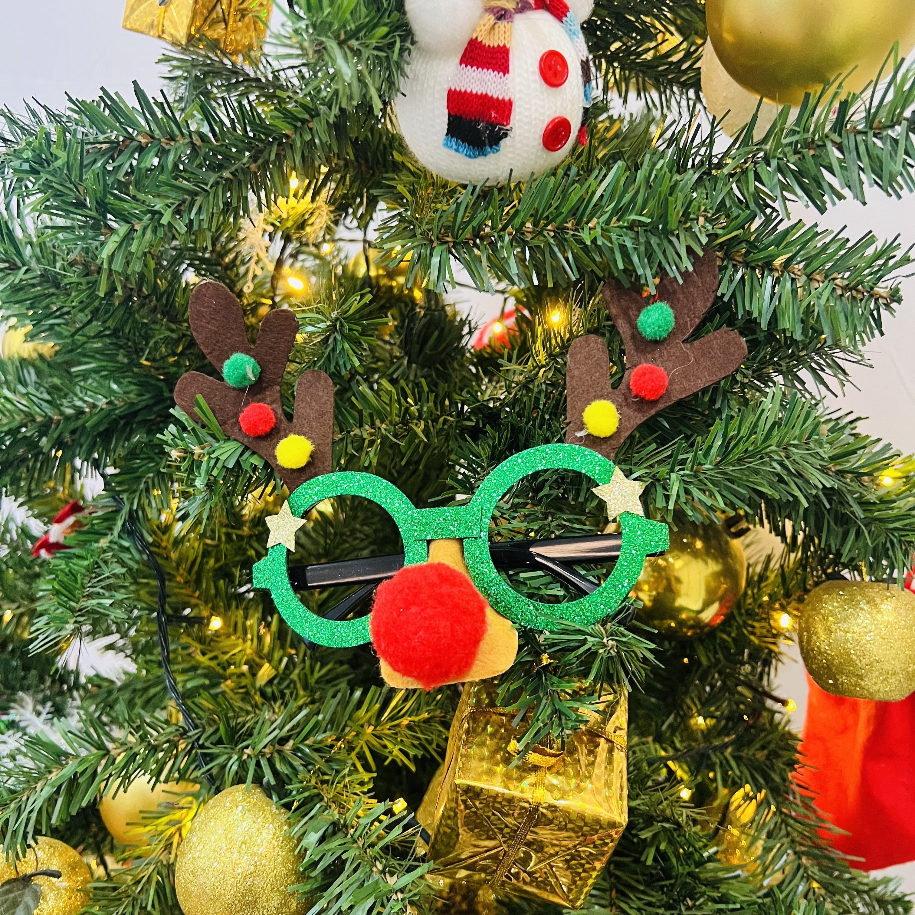 1pc Cadre De Lunettes De Noël Jouets Pour Adultes Et Enfants Décorations  Amusantes Accessoires De Décoration De Bois De Cerf Photo De Fête - Temu  France