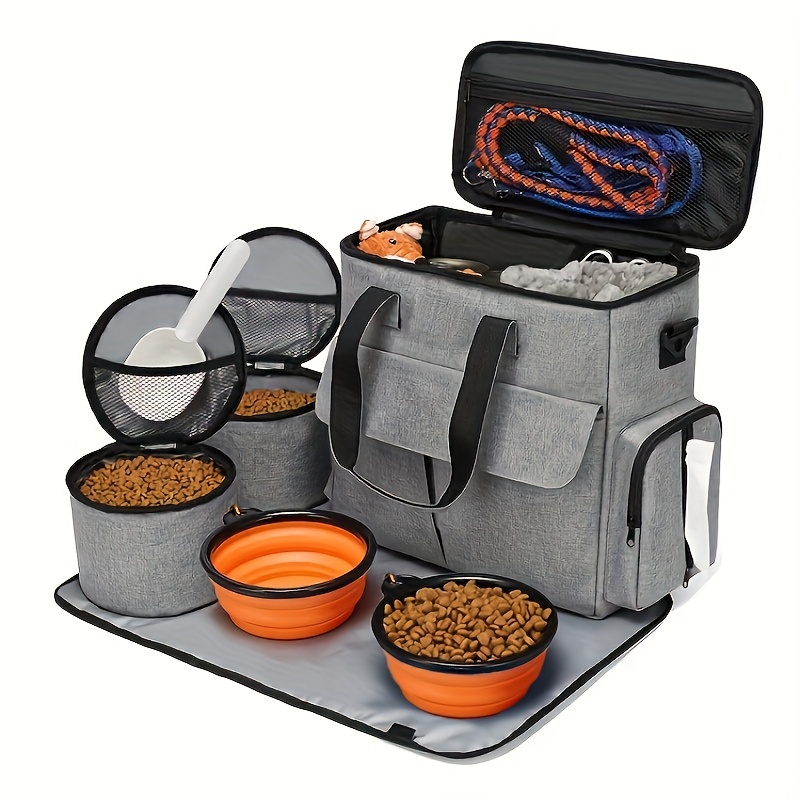 Airline Approved Pet Travel Organizer/Lunch Bag with Food