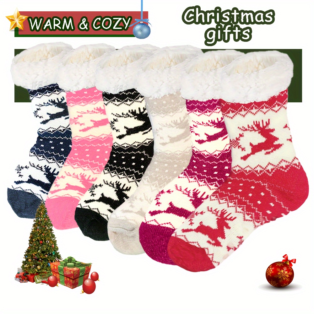 Women's Winter Super Soft Non Slip Warm Cozy Fuzzy Socks - Temu Canada