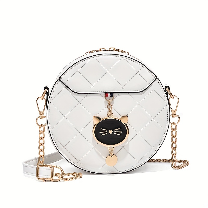 Summer Brand Handbag Embroidered Lozenge Chain Bag Lady Bow Plaid Shoulder  Bag Lady Crossbody Satchel Shoulder Bag