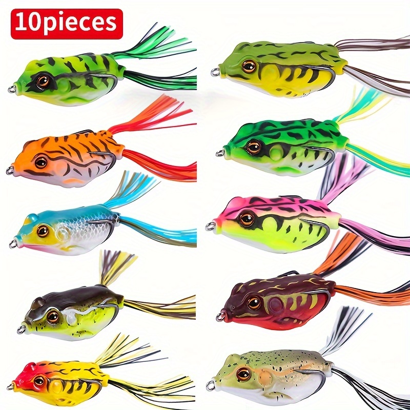 Bionic Frog Double Hook Fishing Soft Bait Fishing - Temu