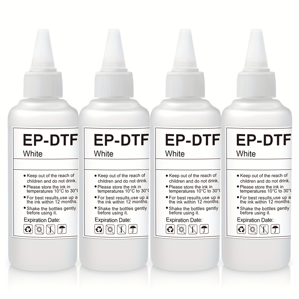  Premium DTF White Ink - DTF Transfer Ink for PET Film, Refill  DTF Ink for Epson ET-8550, L1800, L800, R2400, P400, P800, XP15000, Heat  Transfer Printing Direct to Film (1000ml) 